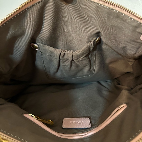 👛 Gorgeous EUC Authentic Chloe Marcie Tote 👛 Woodrose. This bag is perfection! 💗 - Picture 4 of 13